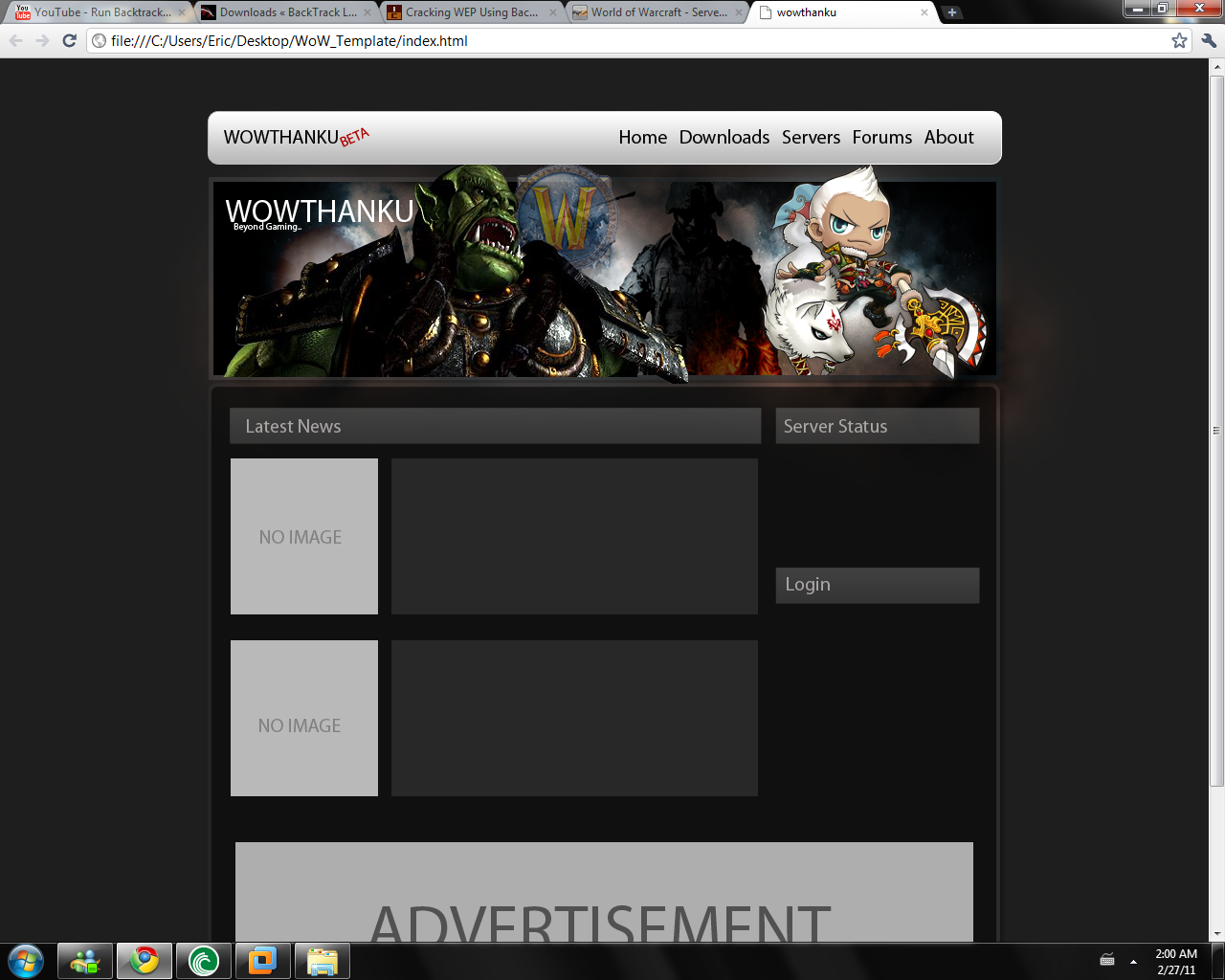 whhacker93 - WOW Template unsliced PSD. - RaGEZONE Forums