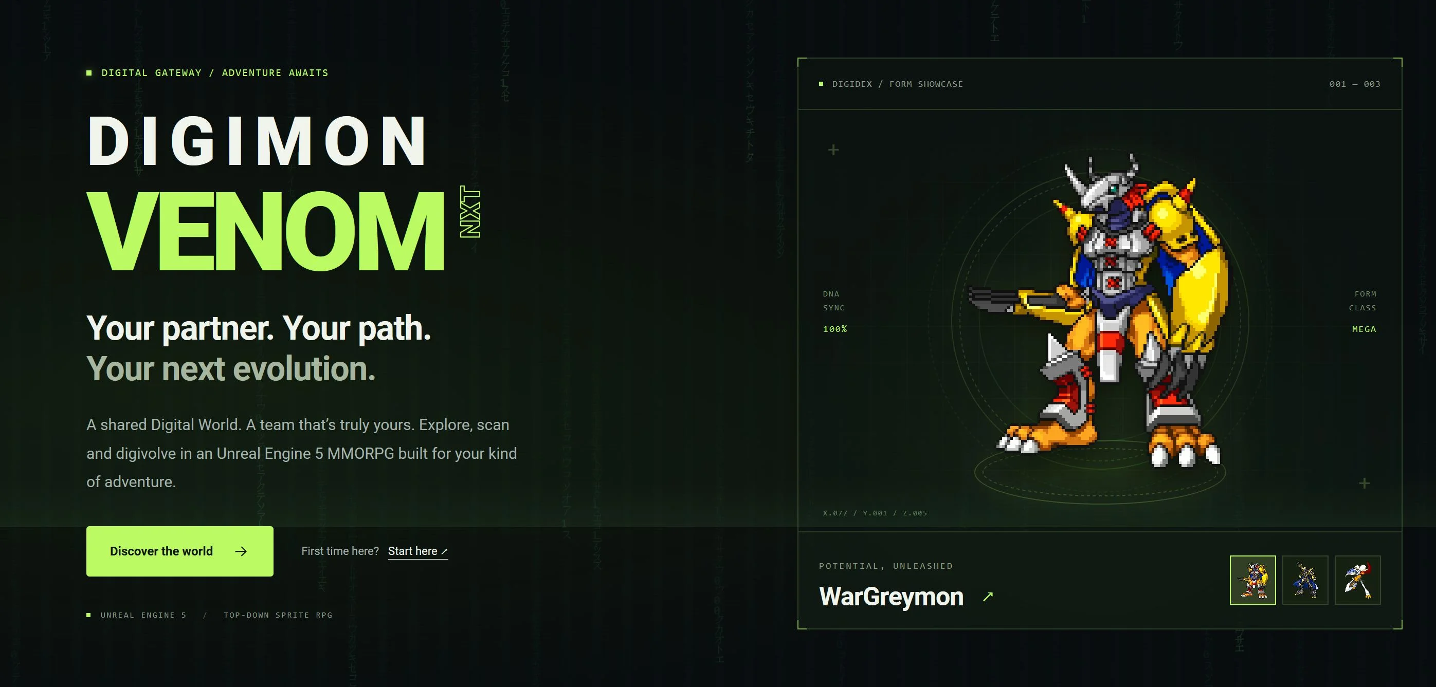 0 - Digimon Venom NXT - Unreal Engine 5 MMORPG - RaGEZONE Forums