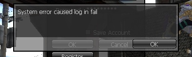 1 - [help] system error caused log in fail - RaGEZONE Forums