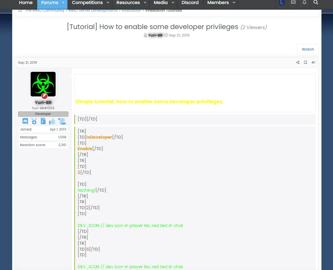 1691533845470 - [Tutorial] How to enable some developer privileges - RaGEZONE Forums