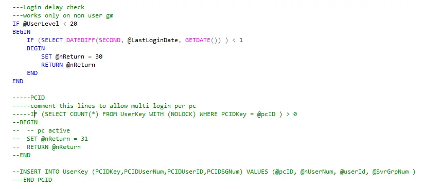 [ HELP ] REQUIRE TIME TO LOGIN | RaGEZONE - MMO Development Forums