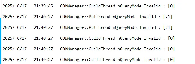 1750170048924 - CDbManager::PutThread nQueryMode Invalid - RaGEZONE Forums