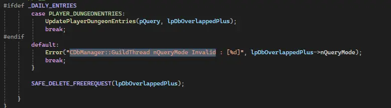 1750170129658 - CDbManager::PutThread nQueryMode Invalid - RaGEZONE Forums