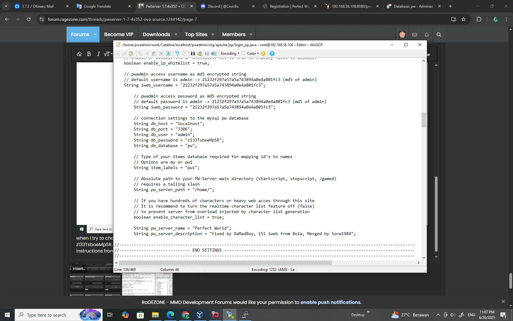 PwServer 1.7.4v352 + OVA + Source | Page 7 | RaGEZONE - MMO Development ...