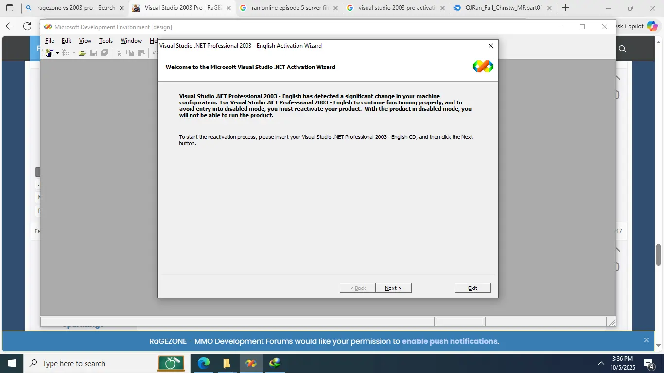 1759707408148 - Visual Studio 2003 Pro - RaGEZONE Forums