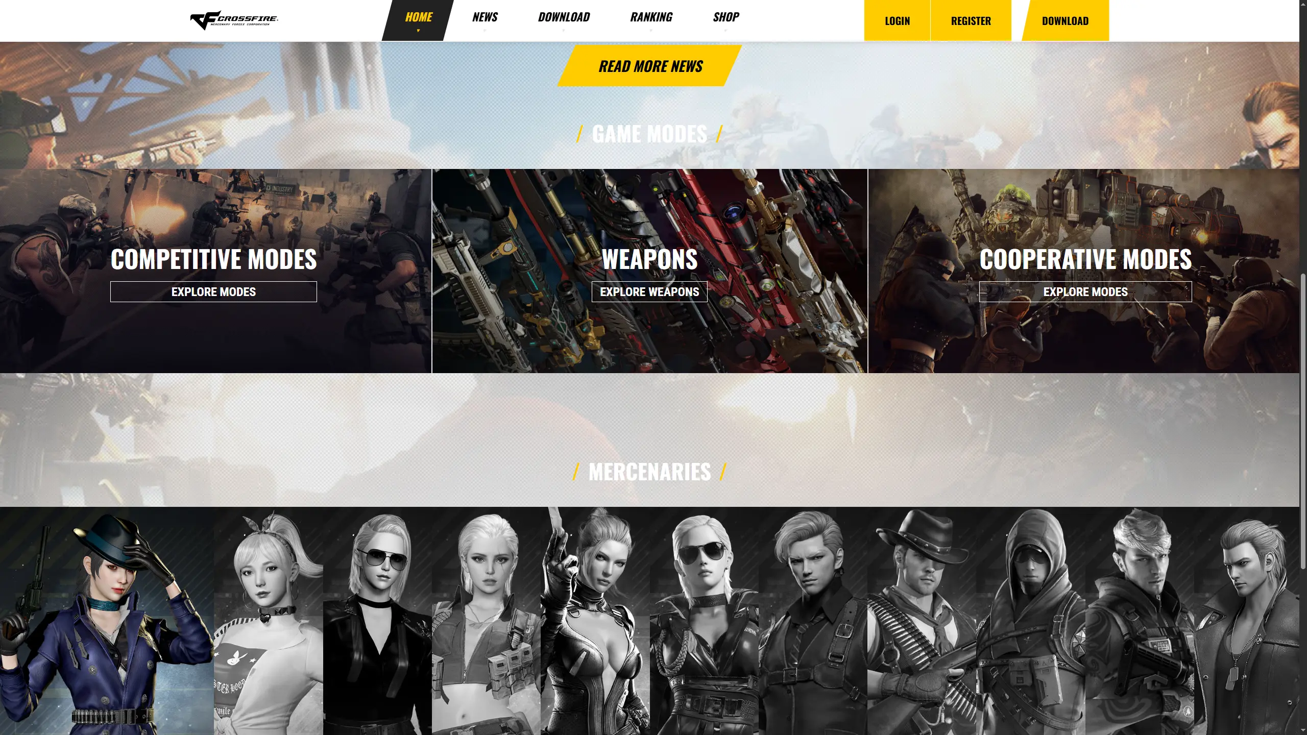 Crossfire Website by djbadboys38 | RaGEZONE - MMO Development Forums