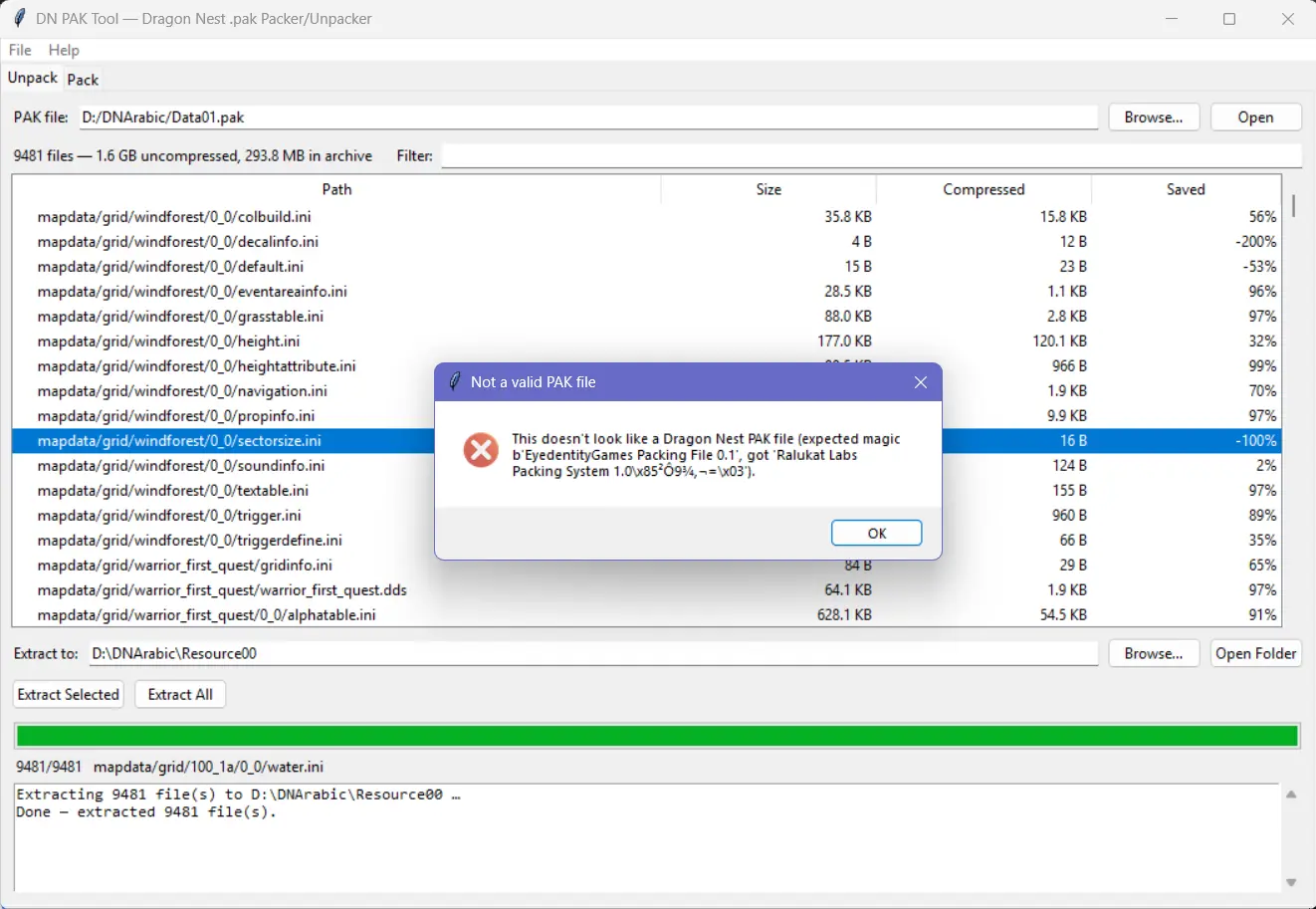 1785493544935 - DN PAK Dragon Nest Packer/Unpacker Python GUI Tool - RaGEZONE Forums