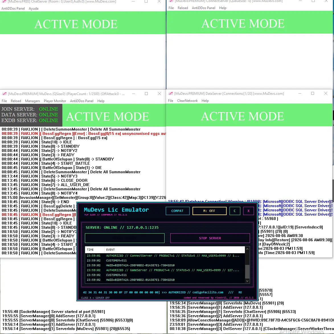 1785813584230 - MuDevs S21 1-2/2-3 License Server Emulator - RaGEZONE Forums