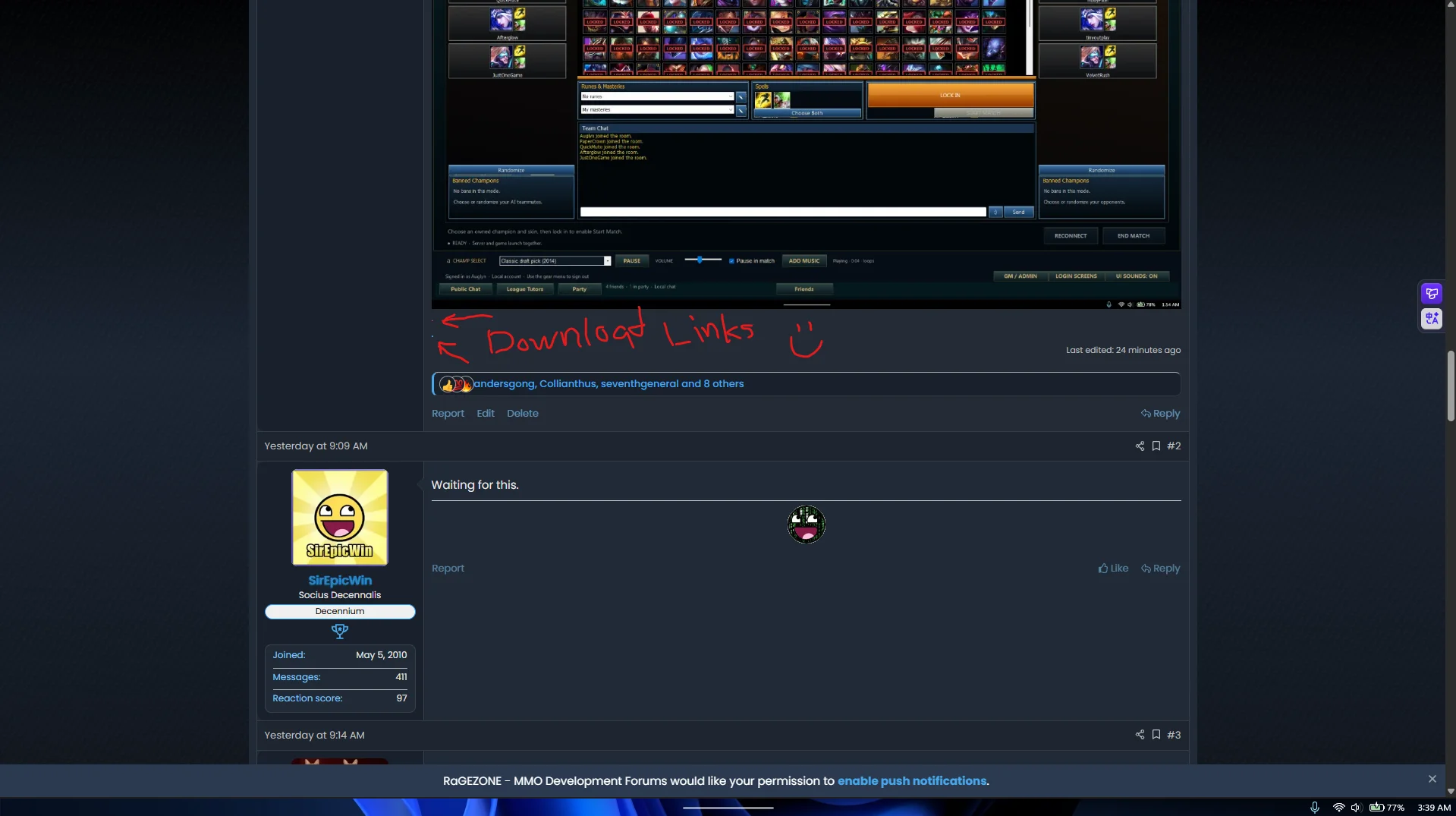 1789468935857 - League of Legends 4.20.0.315 (Nov 17 2014 - 20v20 AI Playerbots - 10 Game Modes 5 Maps) - RaGEZONE Forums