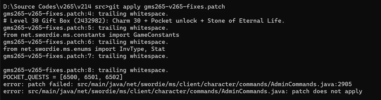 1790720044643 - GMS V265 Patches and Fixes - RaGEZONE Forums