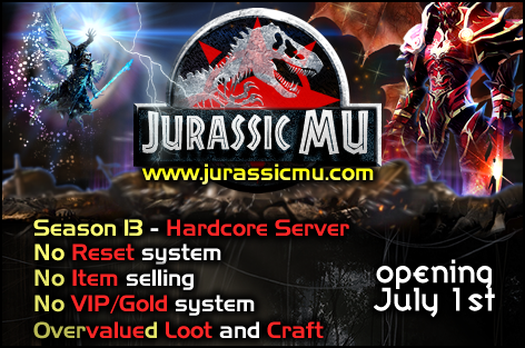 1AZd20Q - Jurassic MU | S13 | X50 Dynamic | No Reset | No VIP | No WebShop | Opening 1 July - RaGEZONE Forums