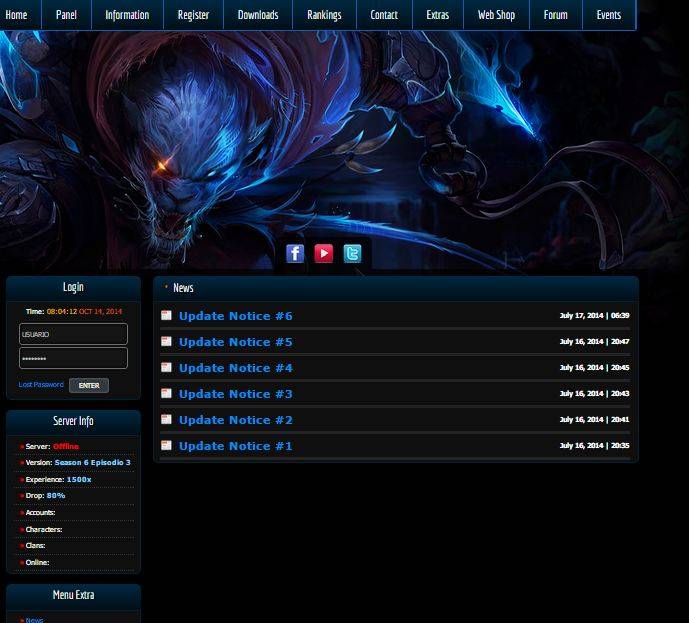 2Q7C0rA - [Release] Template MGDarkBlue MuCore 1.0.8 - RaGEZONE Forums