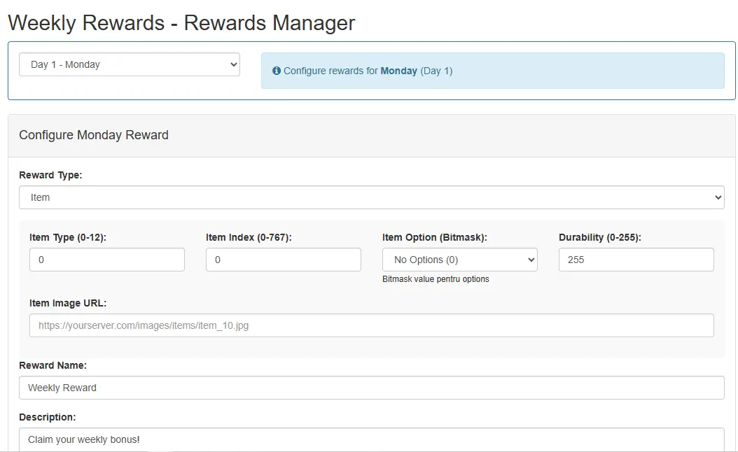 3 - Weekly Rewards Plugin for WebEngine CMS - RaGEZONE Forums