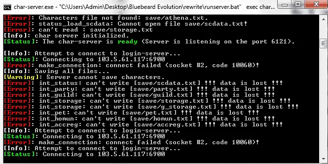 Socket #2, code 10061 Re-setting up ragnarok server. | RaGEZONE - MMO ...