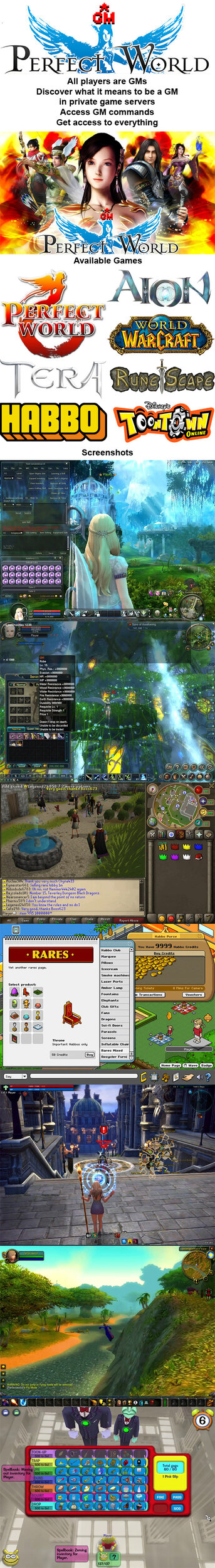 advertise - [Perfect World Aion World of Warcraft Tera RuneScape Habbo ToonTown] GM Perfect World - RaGEZONE Forums