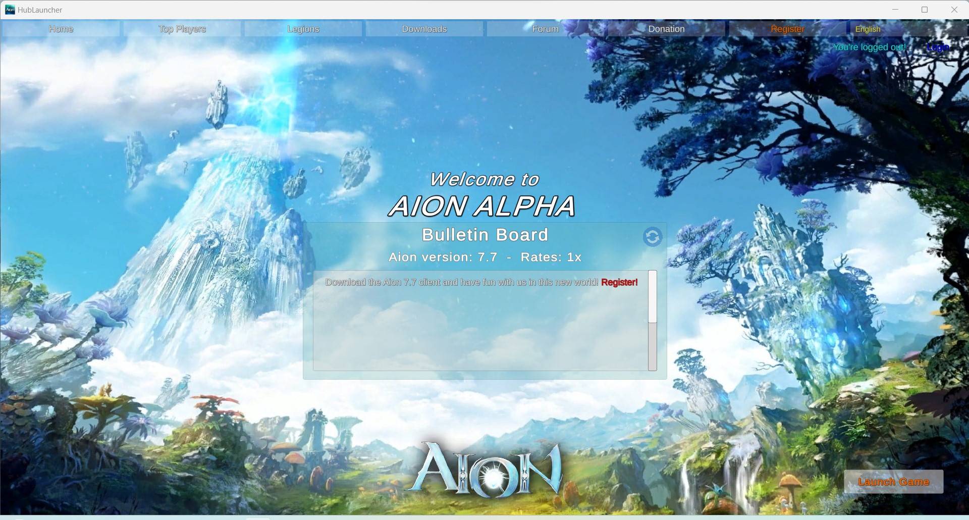 AionAlphaHubLauncher - Website for AceOnline - RaGEZONE Forums