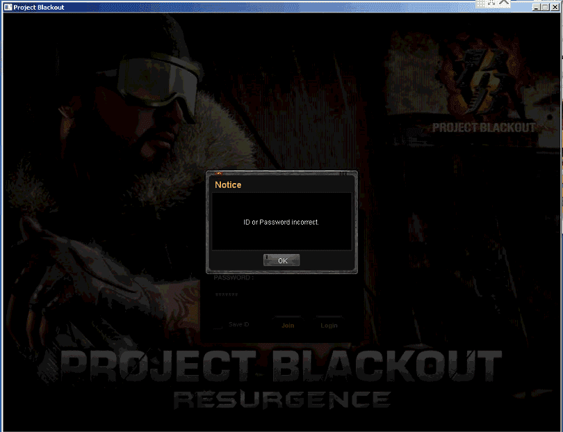 aJgkRQf - [Project Blackout] Incorrect Username and Password - RaGEZONE Forums