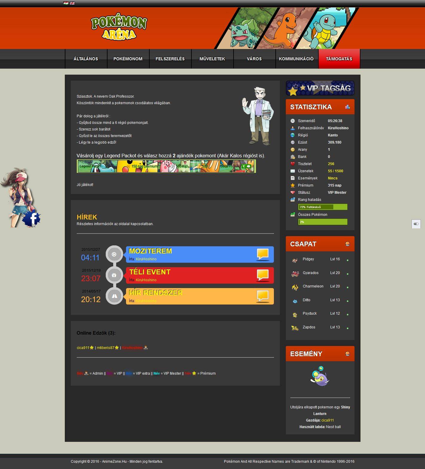 ArlbqnD - My Pokemon-Arena Developer topics - RaGEZONE Forums