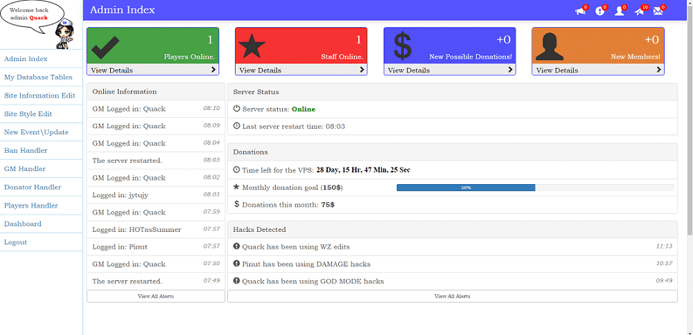 aWxqFL - My admin page - RaGEZONE Forums