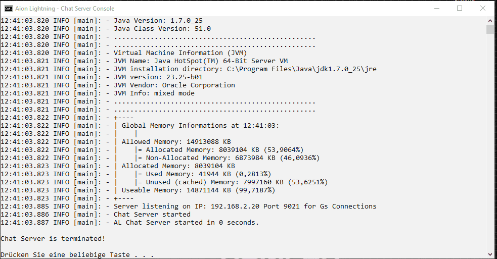 b505a45da804e17b4c03d28592d0ed43 - Connection terminated after 2 minutes - RaGEZONE Forums