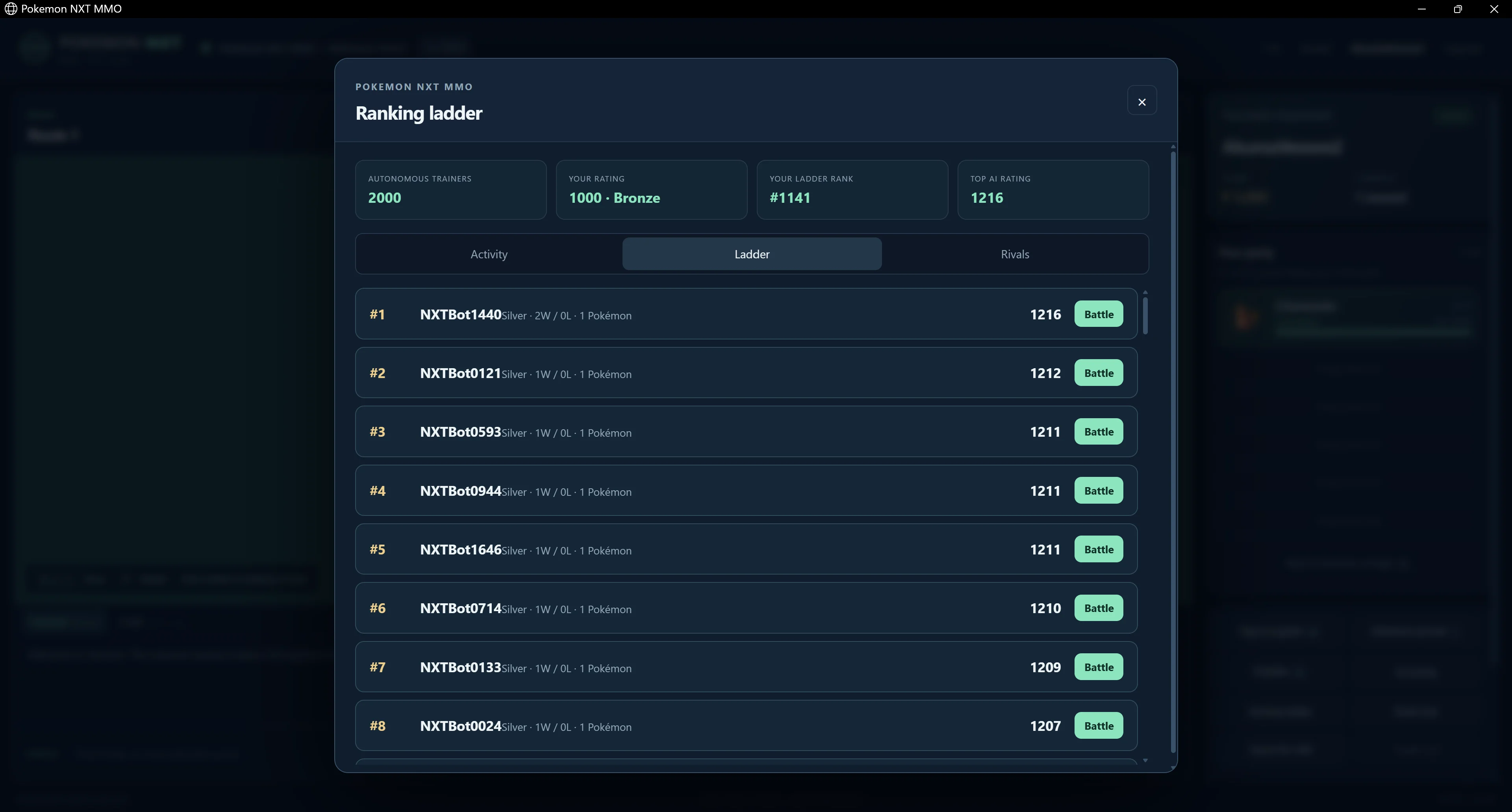 bots4 - [Release][Open Source] Pokemon NXT MMO 2026 - 2000 Trainer Bots - Dedicated Server & Client - MySQL - RaGEZONE Forums