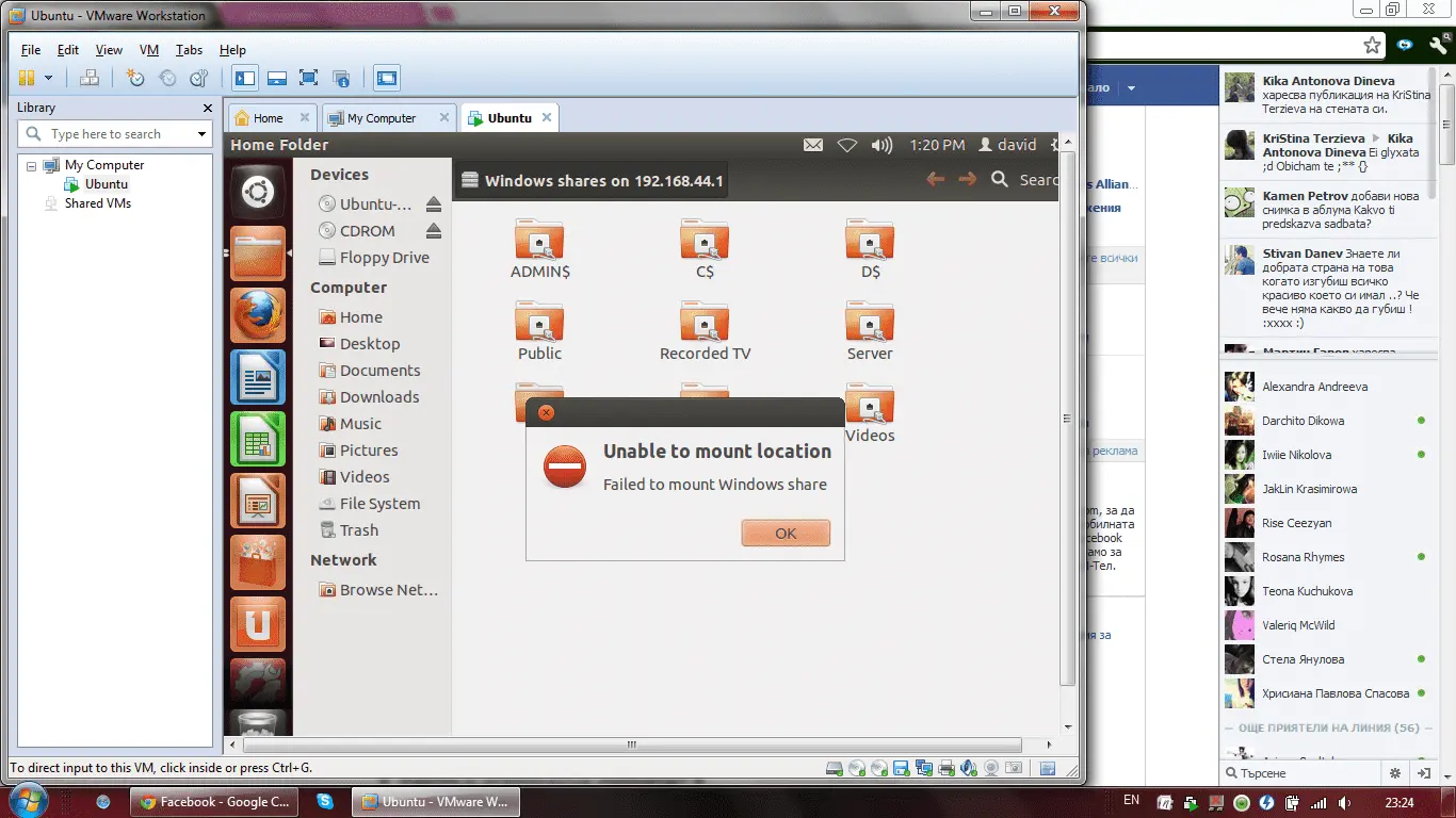 Failed to mount windows share | RaGEZONE - MMO Development Forums