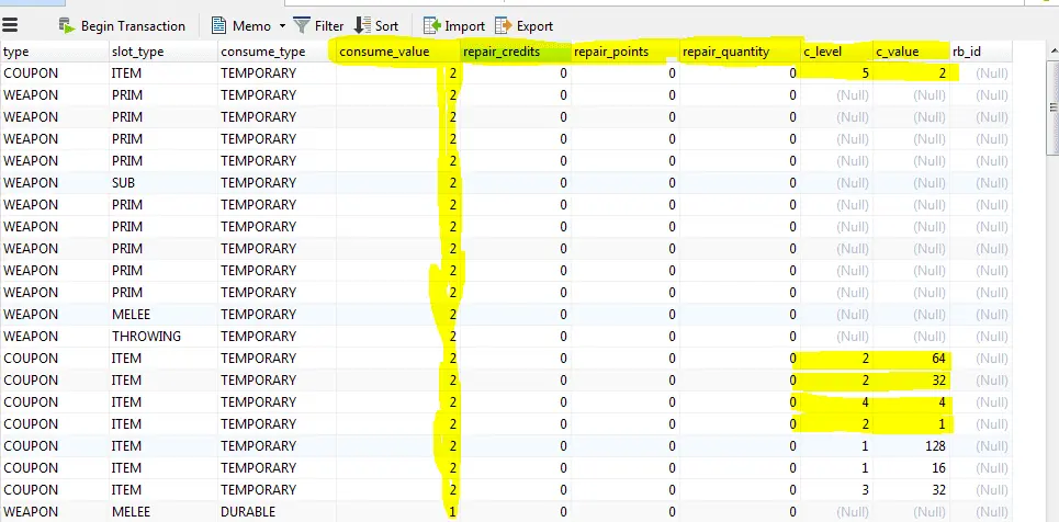 Need to know this what mean in database | RaGEZONE - MMO Development Forums