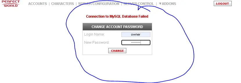 Force Password Change with pwAdmin on PW 1.5.5 | RaGEZONE - MMO ...