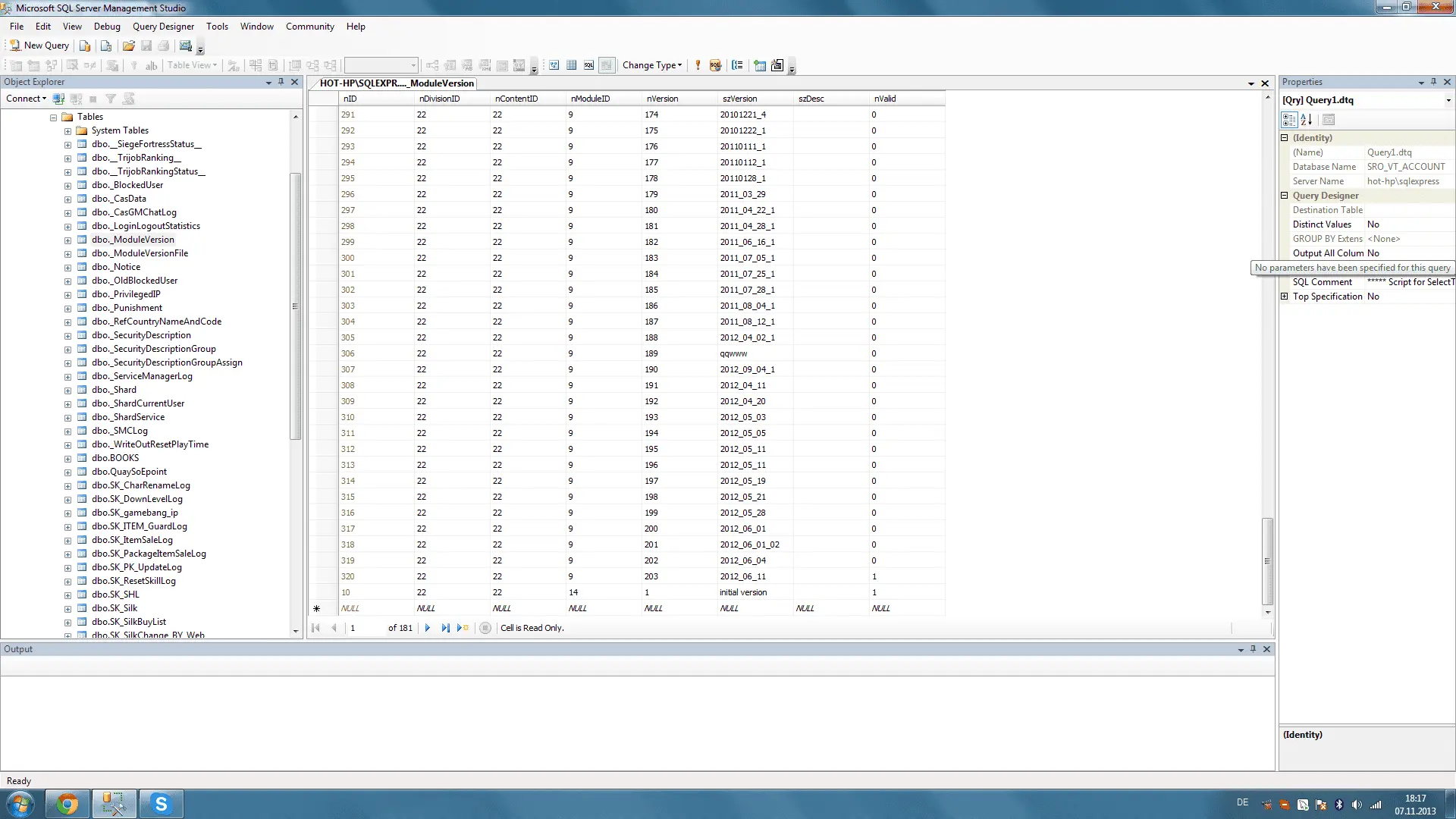 How can I find out my sro client version with database | RaGEZONE - MMO ...