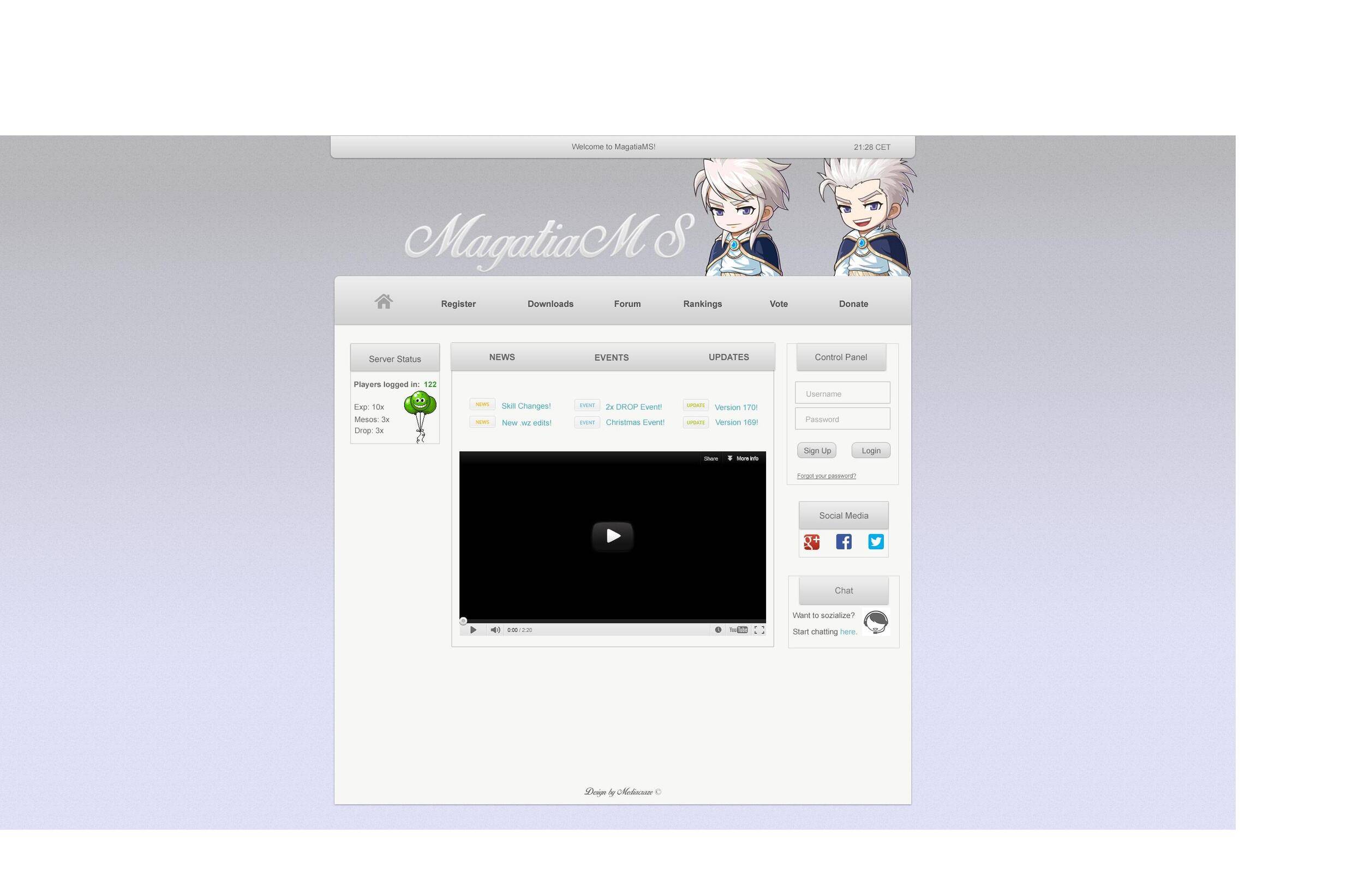 DKrDe2x - [Test] MapleStory Website - RaGEZONE Forums