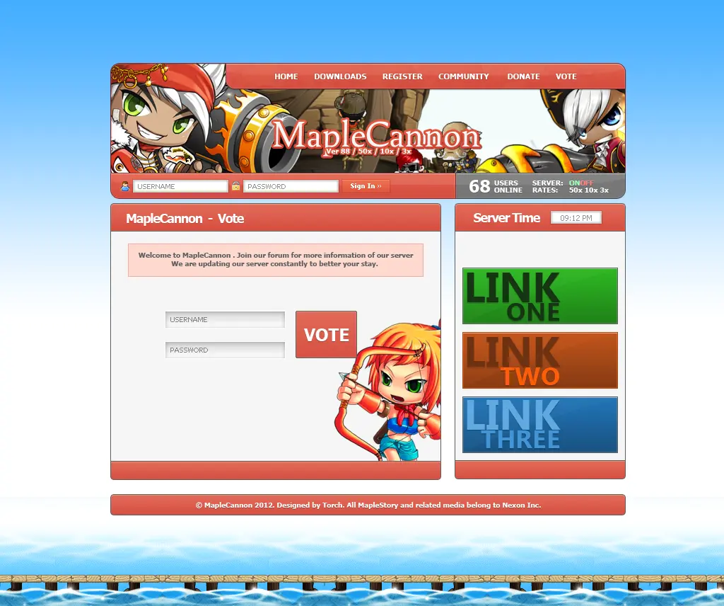 EBRLE - [Web-Design] MapleCannon - RaGEZONE Forums