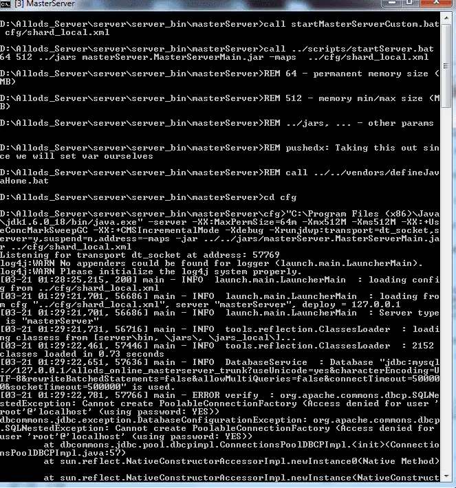 [Help] Problem with Server console | RaGEZONE - MMO Development Forums