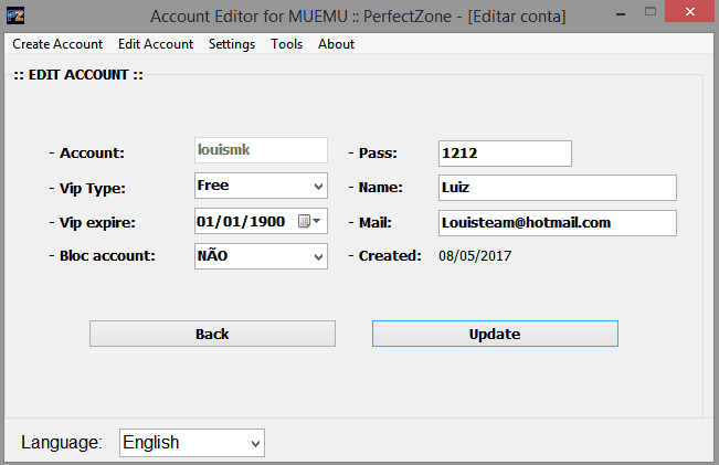 G4nHvOQ - [Release] Admin Tool for MuEmu S4/S6/S8 - RaGEZONE Forums