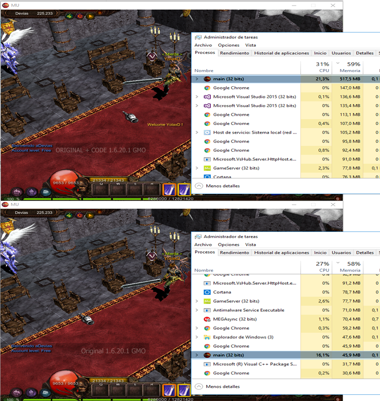 G8RHAic - [Release] Highly improve the performance of you Mu Online (DLL) - RaGEZONE Forums