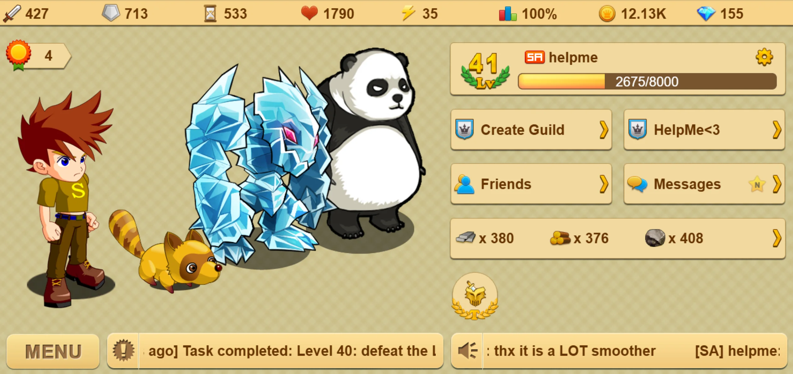 game-home-user-screenshot - [Avatar Fight] Avatar Fight HD is back in your browser | Free community beta - RaGEZONE Forums