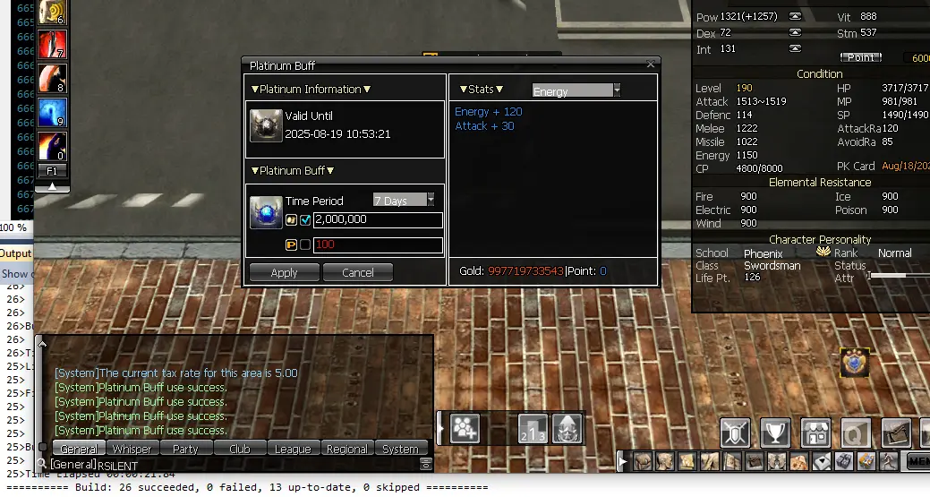GG123 - Platinum Buff - RaGEZONE Forums