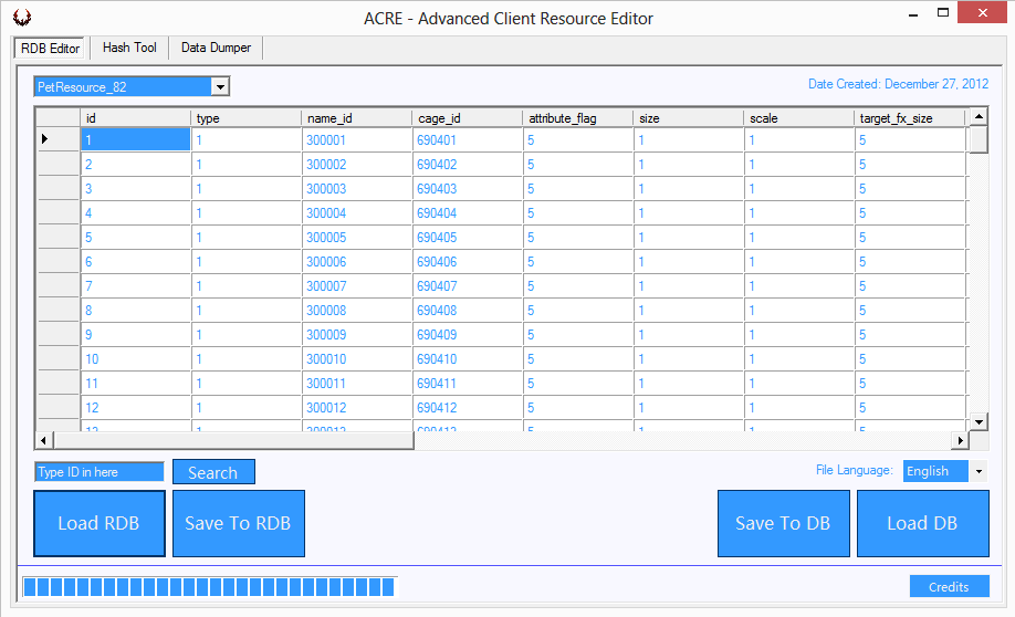 GH6P5I - [open source release] acre -- rdb editor/data unpacker/folder hasher (rappelz) - RaGEZONE Forums