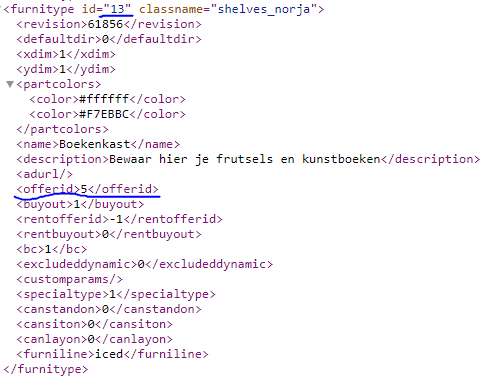 JBeAtgr - Replace current OfferID with the Furni ID in Furnidata_XML - RaGEZONE Forums