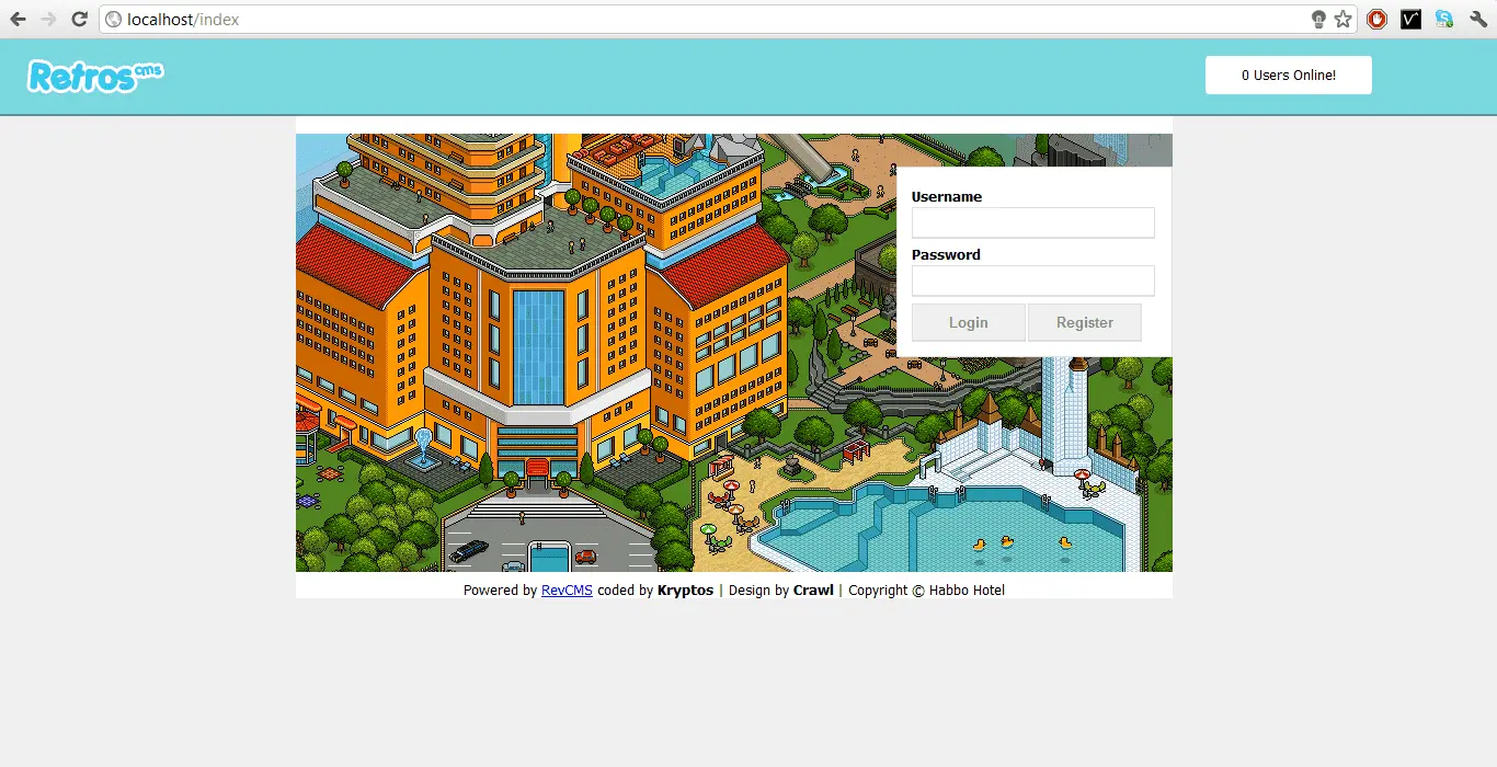 RetroCMS (RevCMS Index Theme) | RaGEZONE - MMO Development Forums