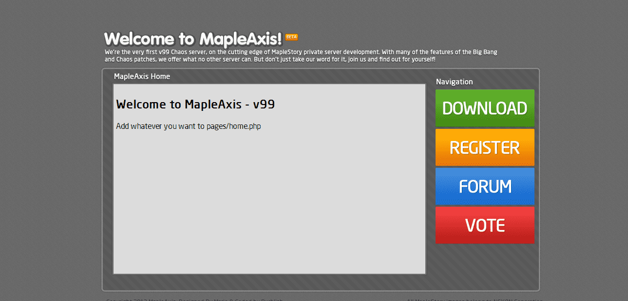 Jm2MEBx - [Website]MapleAxis - RaGEZONE Forums