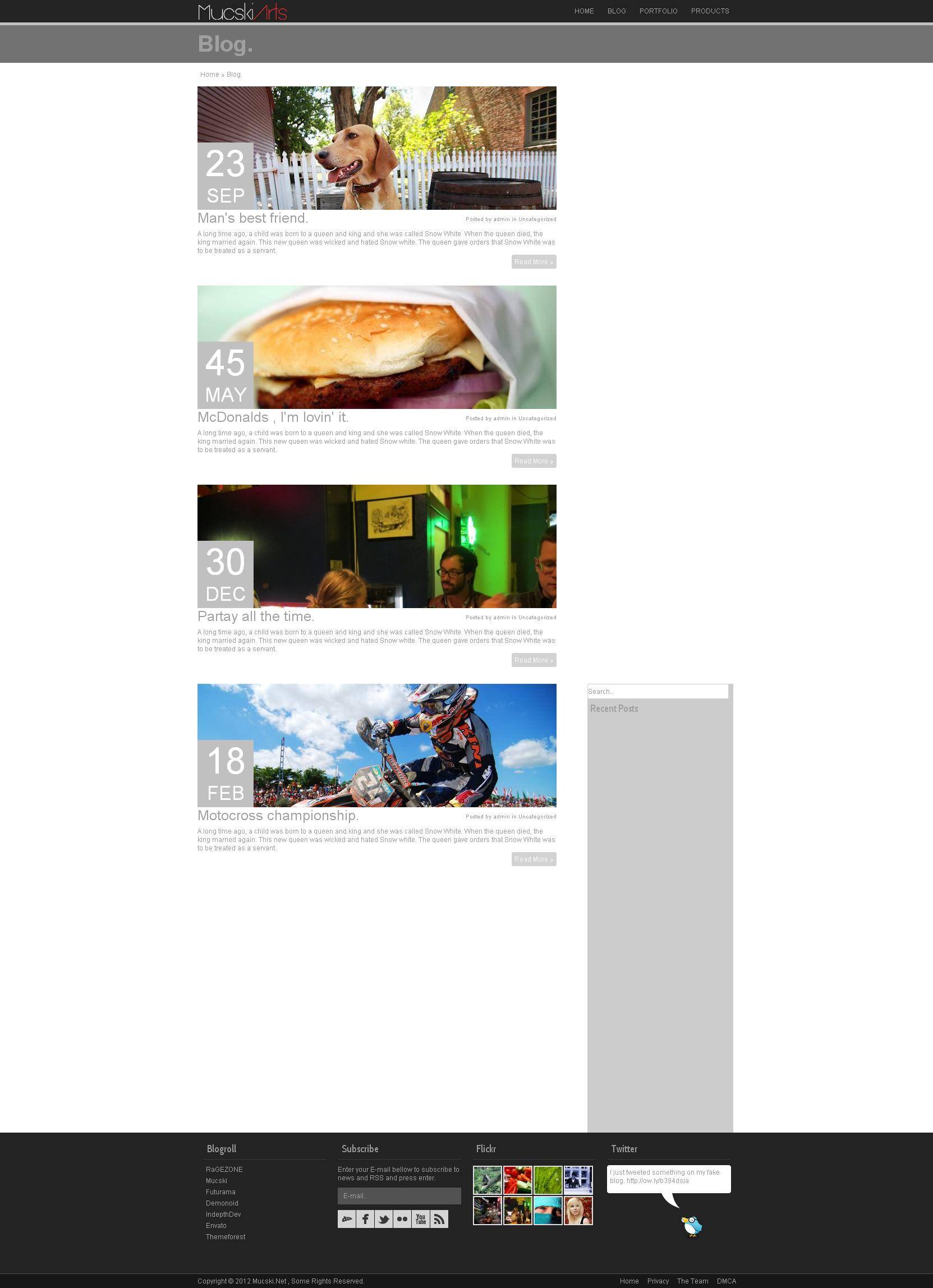 KuYAM - [WIP] Responsive Portfolio /  Blog Design - RaGEZONE Forums