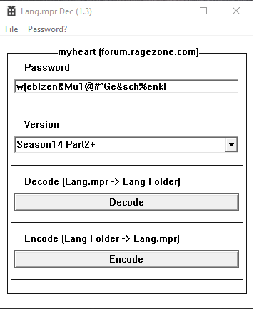 leG37B1 - [Release] Lang.mpr decryption tool for all versions - RaGEZONE Forums