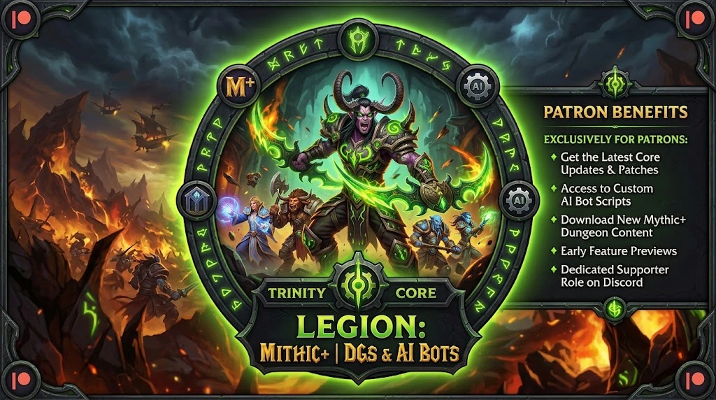 legionmind-remix-banner - [RELEASE / BETA] Custom Legion 7.3.5 Repack (TrinityCore) – Enhanced AI Bots, Dungeon Control Addon & Fixes! - RaGEZONE Forums