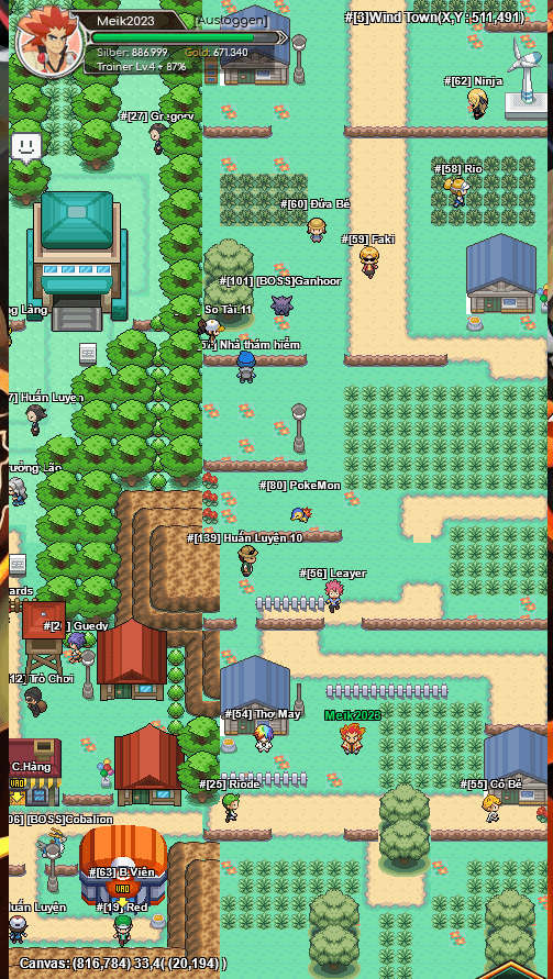 Releases] Source Game html5 - Php PokeMon MMORPG Online