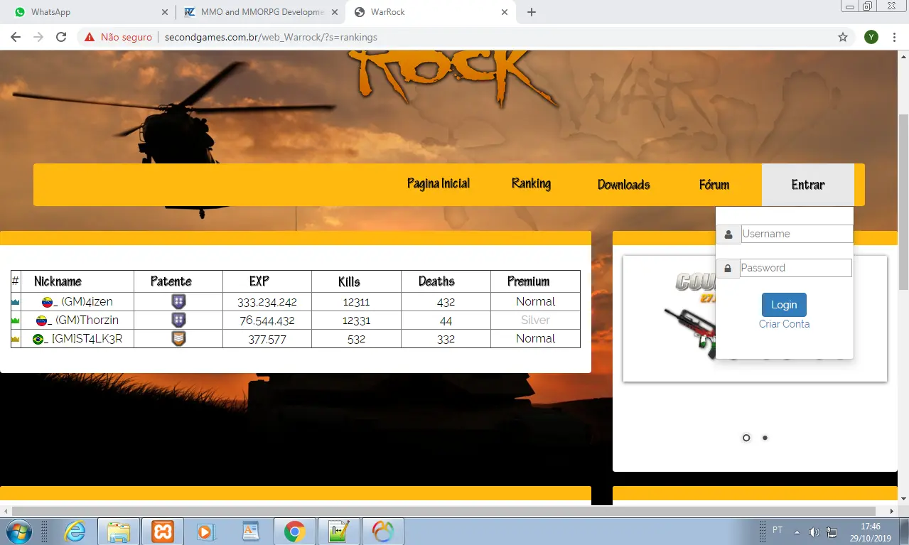 mbWb36Q - Old WarRock Private Server Site - RaGEZONE Forums