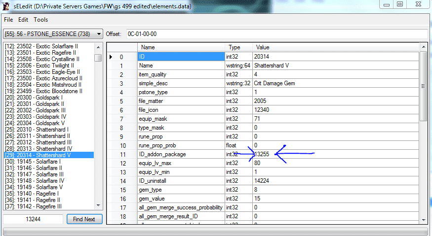 MPH8BPM - Modifying Gems Param + - RaGEZONE Forums