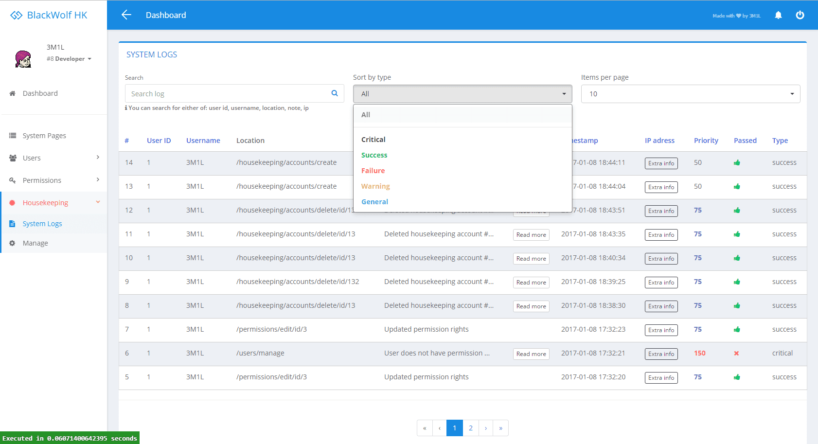 N0OPlYB - BlackWolf - Housekeeping (standalone) - [PHP 5.6+/PDO/OOP/TPL/MVC] - RaGEZONE Forums