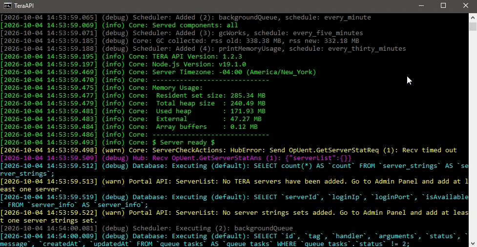 no-servers - 273 (500) SLS Error - RaGEZONE Forums