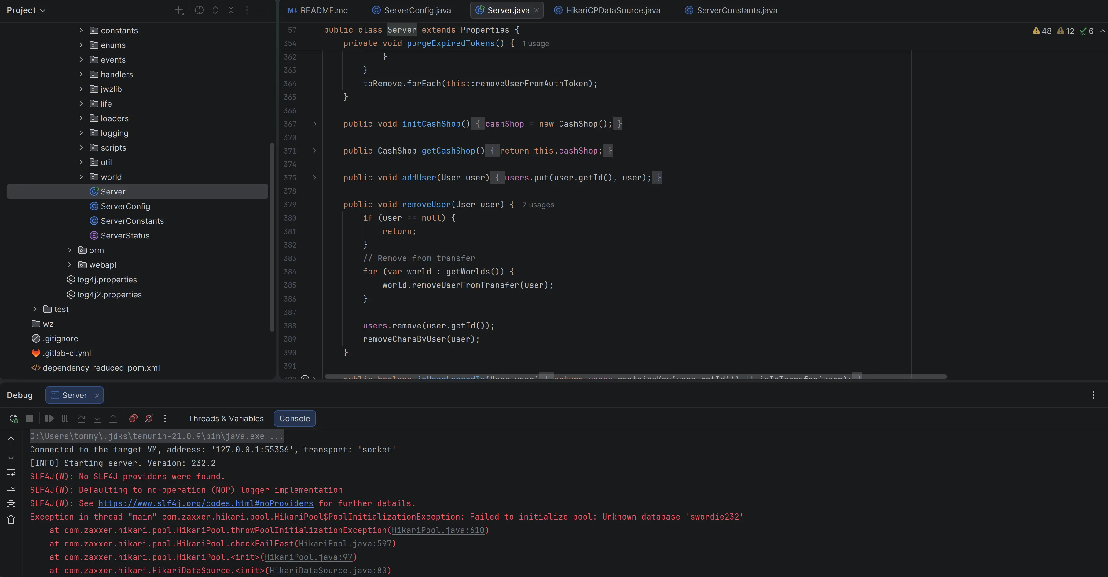 No SLF4J Providers - [v232]Swordie Launcher - RaGEZONE Forums