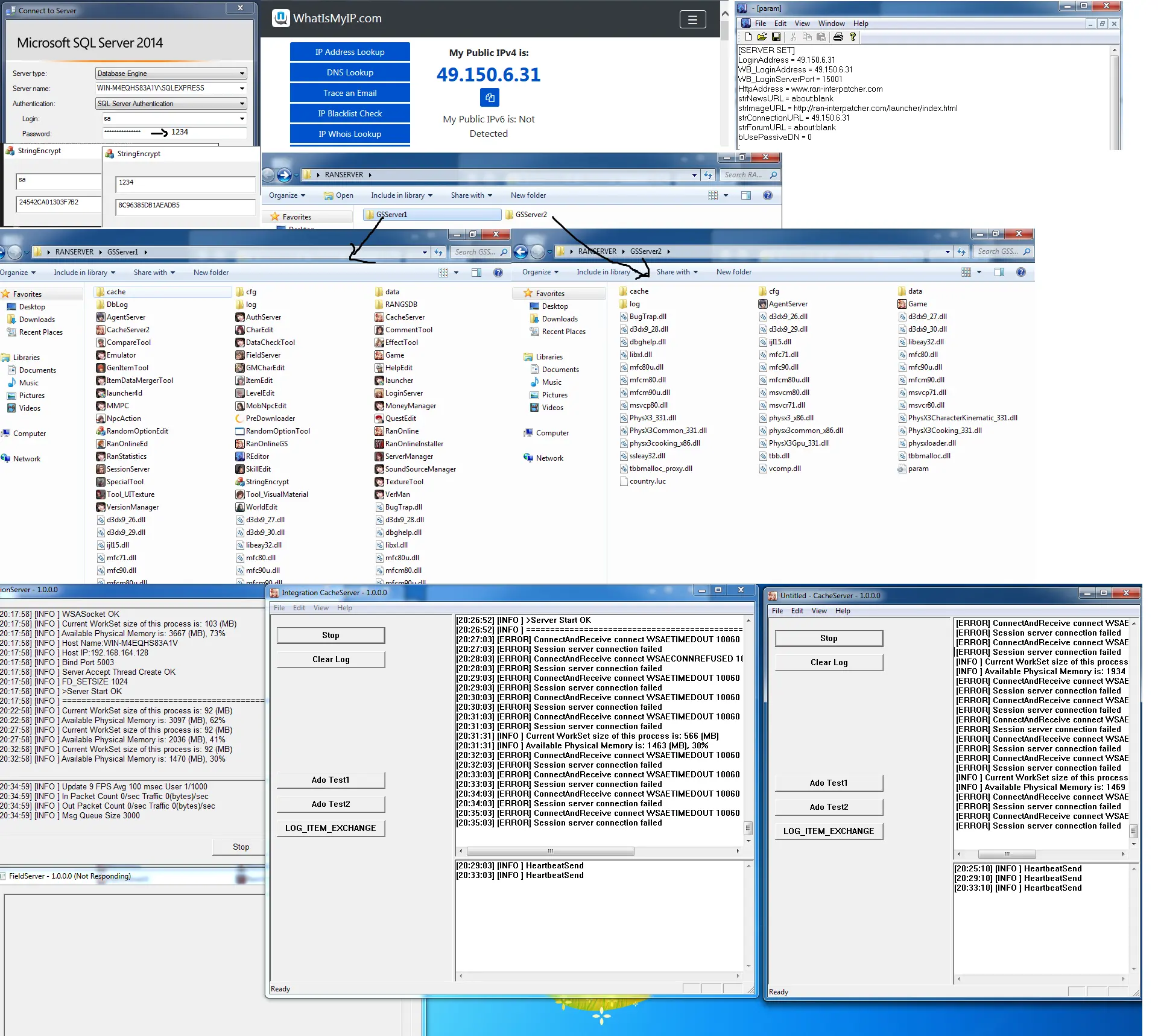 RAN GS Field Server not responding | RaGEZONE - MMO Development Forums